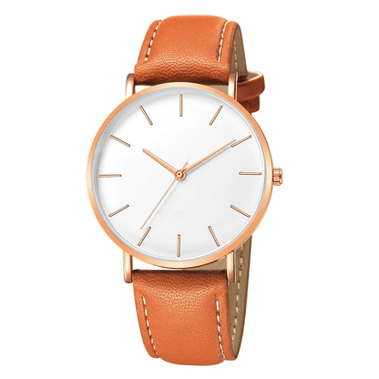 Orologio Minimalista da Uomo in Pelle