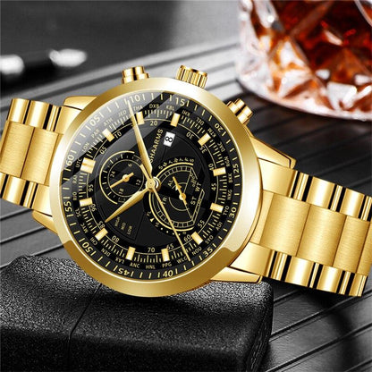 Orologi di Lusso da Uomo San Diego + Regalo Catena Placcata Oro